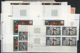 13362 Andorra - Französische Post: 1968/1976, Europa, All CEPT Series In Blocks Of Four, Often With A Shee - Sonstige & Ohne Zuordnung