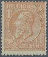 13376 Belgien: 1884, König Leopold II. 1 Fr. Braunrot/grünlich Ungebraucht, Seltene Marke, Mi. ? 900,-- (C - Altri & Non Classificati