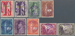 13391 Belgien: 1928, Antwerp Philatelic Days, 5c. To 10fr., Complete Set Of Nine Values, Mint O.g. With Hi - Sonstige & Ohne Zuordnung