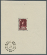 13394 Belgien: 1931, Brussels Philatelic Exhibition, Souvenir Sheet, Unmounted Mint With Postmark At Lower - Sonstige & Ohne Zuordnung