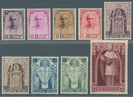 13396 Belgien: 1932, Kardinal Mercier, Kpl. Satz, Die 5 Hohen Werte Mit Attest Raybaudi, Tadellos Postfris - Sonstige & Ohne Zuordnung