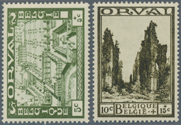 13407 Belgien: 1933, Satz "Wiederaufbau Der Abtei Orval" Ungebraucht, Ganz Kleine Falzspur, Höchstwert Wie - Sonstige & Ohne Zuordnung