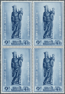 13414 Belgien: 1954, Bruges Beguinage, Complete Set Of Six Values In Blocks Of Four, Unmounted Mint. Mi. 6 - Autres & Non Classés