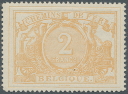 13424 Belgien - Portomarken: 1894, 2 Fr Brownish-yellow Mint Never Hinged, Natural Paper Closure - Lettres & Documents