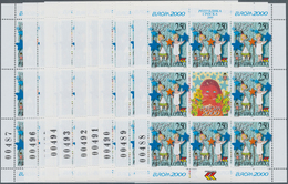 13448 Bosnien Und Herzegowina - Serbische Republik: 2000, Europa, Both Issues In Little Sheets Of 8 Stamps - Bosnien-Herzegowina