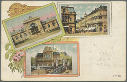 13458 Bulgarien: 1900, 2st. Lilac (2), 3st. Brown And 5st. Green On Ppc From "VARNA 23 III" To Alexandria - Briefe U. Dokumente