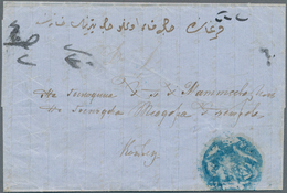 13471D Bulgarien - Stempel: 1861, Folded Envelope From Andrinople To Kazgan Bulgaria, Ms. On Top Left Weigh - Autres & Non Classés