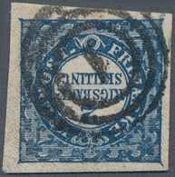 13478 Dänemark: 1852, 2 Rigsbankskilling Blue, Wide To Large Margins, Thiele, Plate I, No.54, Type 2, Prin - Storia Postale