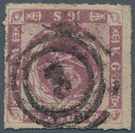 13485 Dänemark: 1863, 16 Sk Rose-lilac, Rouletted 11, Intense And Fresh Colour, Used With Numeral Cancella - Briefe U. Dokumente