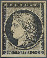 13559 Frankreich: 1849, 20 C. Black Ceres With Good Margins Around Unused Hinged With Original Gum An Imag - Gebraucht