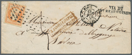 13591 Frankreich: 1855/1856, Mail To Savoy (Kingdom Of Sardinia), Two Covers From Paris To Savoy Each Obli - Gebraucht