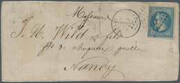 13619 Frankreich: 1862 20c Napoleon "Lauré" VARIETY IMPERFORATED So Called "Lebaudy" Very Fine With Wide M - Gebraucht