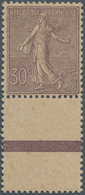 13691 Frankreich: 1903, 30 C. Light Violet, Very Well Centered, Perfect Mint Never Hinged And Blank Field, - Gebraucht