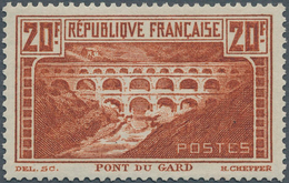 13741 Frankreich: 1929, 20 Fr. Redbrown "chaudron Clair I", Unused Hinged, Very Fine. (Yvert No 262 Aa, 1. - Oblitérés