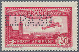13745 Frankreich: 1930, Airmail 1.50 Fr. Lilac Red, Perforation: "E.I.P.A. 30", Faultless Unused, (Yv 6 D, - Oblitérés