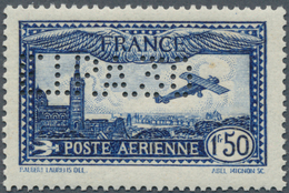 13749 Frankreich: 1930, Airmail 1.50fr. Ultramarine With "EIPA" Perforation, Unmounted Mint, Signed And Ce - Gebraucht