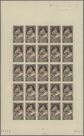 13769 Frankreich: 1946, France. Set Of 2 Color Proof Sheets Of 25 For The Complete Charity Issue "To Aid F - Oblitérés