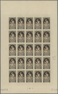 13769A Frankreich: 1946, France. Set Of 2 Color Proof Sheets Of 25 For The Complete Charity Issue "To Aid F - Gebraucht