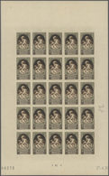13769A Frankreich: 1946, France. Set Of 2 Color Proof Sheets Of 25 For The Complete Charity Issue "To Aid F - Oblitérés