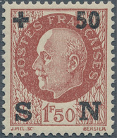 13772 Frankreich: 1942, 1.50 Fr. + 50 C. National Aid, Unissued Postage Stamp In The Color Brown, Mint Nev - Oblitérés