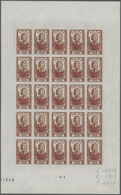 13780 Frankreich: 1946. Set Of 2 Different Color Proof Sheets Of 25 For The 2fr+1fr Value Of The Issue "Pe - Oblitérés