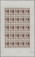 13781 Frankreich: 1946. Set Of 2 Different Color Proof Sheets Of 25 For The 3fr+1fr Value Of The Issue "Pe - Oblitérés