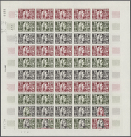 13842 Frankreich: 1966, France. Set Of 3 Different Color Proof Sheets Of 50 For The Issue "300th Anniversa - Gebraucht