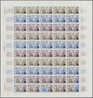 13843 Frankreich: 1966, France. Set Of 2 Different Color Proof Sheets Of 50 For The 30c+10c Value Of The " - Gebraucht