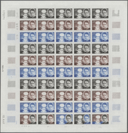 13849 Frankreich: 1967, France. Lot Of 1 Color Proof Sheet Of 50 For The Issue "100th Birth Anniversary Of - Gebraucht