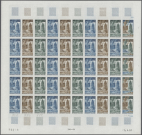 13853 Frankreich: 1968, France. Set Of 2 Different Color Proof Sheets Of 50 For The Issue "Twinning Of Ram - Gebraucht