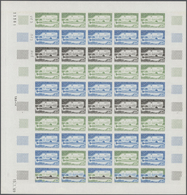 13856 Frankreich: 1969, France. Set Of 2 Different Color Proof Sheets Of 50 (one Sheet Bifid) For The Issu - Gebraucht
