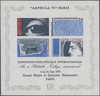 13873 Frankreich: 1975, ARPHILA Souvenir Sheet Imperforate, Unmounted Mint. Maury 1873A Nd, 575,- ?. - Gebraucht