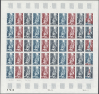 13886 Frankreich: 1978, France. Set Of 3 Different Color Proof Sheets Of 50 For The 50c Value Of The "Tour - Gebraucht