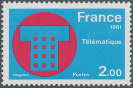 13899 Frankreich: 1981, 2 Fr. Electronic Data Processing From The Edition "Progress In Science And Technol - Gebraucht