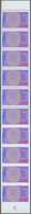 13907 Frankreich: 1993, 200th Anniversary Of Museum Of National History, 2.50fr. Vertical Strip Of Ten Wit - Gebraucht