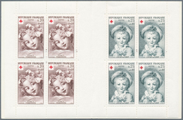 13920 Frankreich - Markenheftchen: 1962, Red Cross Stamp Booklet With In Each Case Four Stamps In The Scar - Altri & Non Classificati