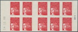 13922 Frankreich - Markenheftchen: 2000. Stamp Booklet 10x Marianne De Luquet (099). Mint, NH. Booklet Cov - Autres & Non Classés