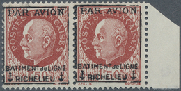 13953 Frankreich - Lokalausgaben: 1943, Liberation: 1 F 50 C Redbrown Petain, With Boxed Overprint "PAR AV - Altri & Non Classificati