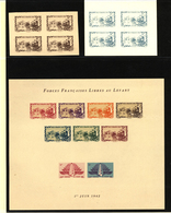 13969 Französische Post In Der Levante: 1942, "FORCES FRANCAISES LIBRES AU LEVANT" Proof Print Of Camel Ri - Altri & Non Classificati