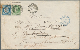 13975 Französische Post In Der Levante: 1876. Cérès 5c And 25c On Cover "Constantinople 17.10.76". Faults. - Sonstige & Ohne Zuordnung
