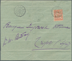 13978 Französische Post In Der Levante: 1905. Single Franking Levant 15c Overprinted "1 Piastre / Beyrouth - Altri & Non Classificati