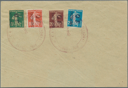 13988 Französische Besetzung I. WK - Castellorizo: 1915/1920. Semeuse 5c, 10c, 20c And 25c With "cachet Vi - Autres & Non Classés