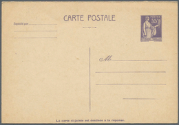 13996 Frankreich - Ganzsachen: 1938/1941, Type "Paix", 55c. Lilac, Reply Card, Unused. One Of The Rarest S - Altri & Non Classificati