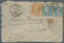 14023 Frankreich - Ballonpost: 1870 (20. Nov.) BALLON MONTÉ: Briefhülle Mit Inhalt Von Paris Nach BERLIN, - 1960-.... Storia Postale