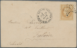 14028 Frankreich - Ballonpost: 1870, A Self-made Postal Card Flown By Ballon Nr. 4 "LE CELESTE" Bearing A - 1960-.... Storia Postale