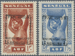 14038 Frankreich - Militärpost / Feldpost: 1940, "Richelieu" Overprints, Senegal 1fr. And 1.75fr., Two Val - Francobolli  Di Franchigia Militare