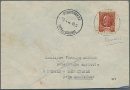 14047 Frankreich - Besonderheiten: 1944, 1 F 50 C Redbrown Petain, Perf. 11 1/2, Wartime-forgery Printed B - Altri & Non Classificati