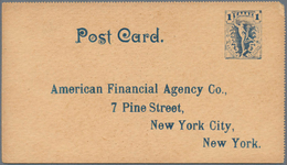 14117 Griechenland - Ganzsachen: 1901, 1 L Ultramarine "Flying Mercury", Private Postal Stationery Card Wi - Entiers Postaux