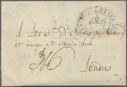 14124 Großbritannien - Vorphilatelie: 1812, Entirre From CORUNNA To London Via Plymouth With London Arriva - ...-1840 Vorläufer