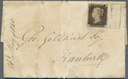 14135 Großbritannien: 1840 (26 May), Folded Entire From DUBLIN To Kanturk, Ireland Franked By 1d. Black Ri - Altri & Non Classificati